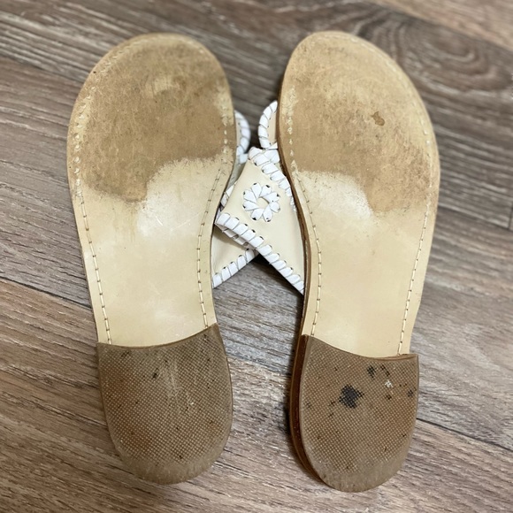 Jack Rogers size 7 used but lots of life left . Colors are tan and white - Picture 2 of 2